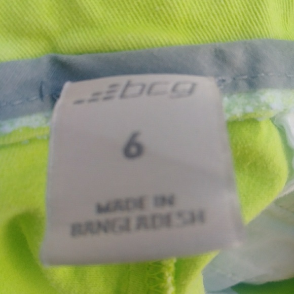 Lime green shorts - Picture 1 of 3